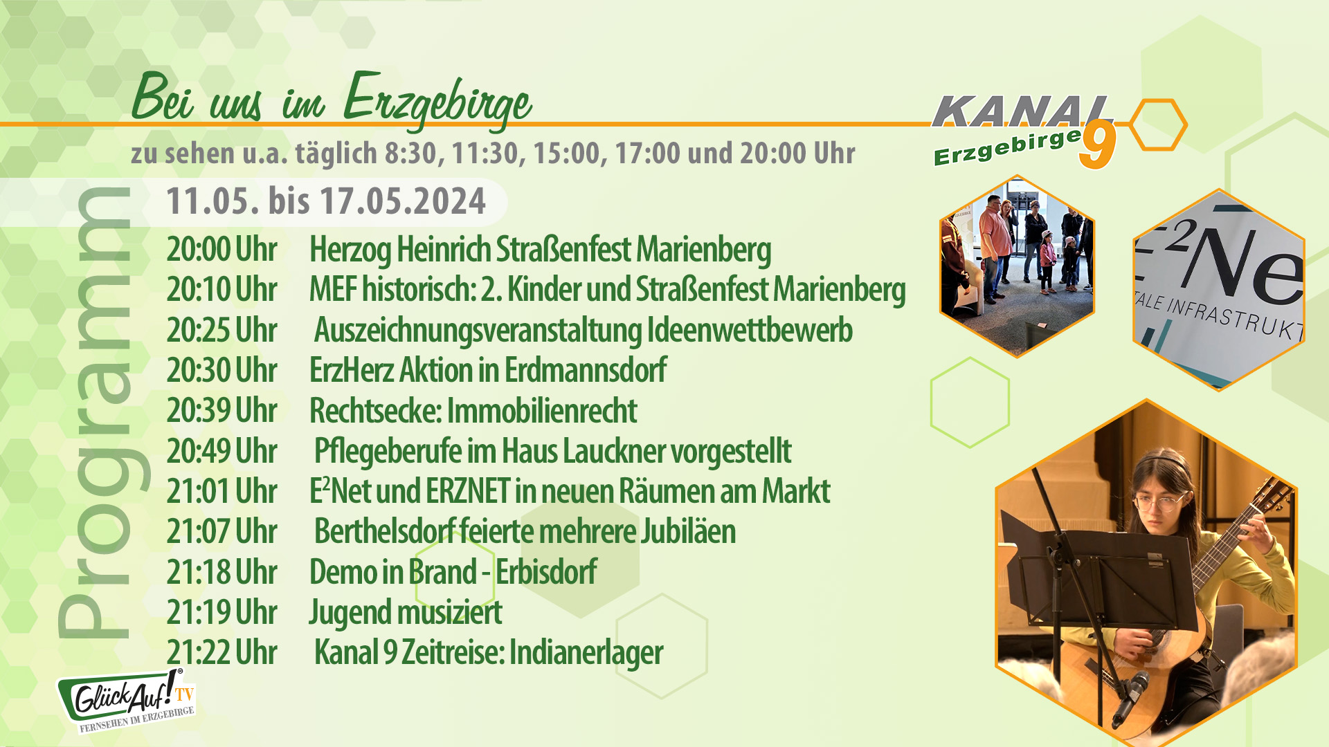 Bei uns im Erzgebirge für die Woche vom 11.05. bis 17.05.2024