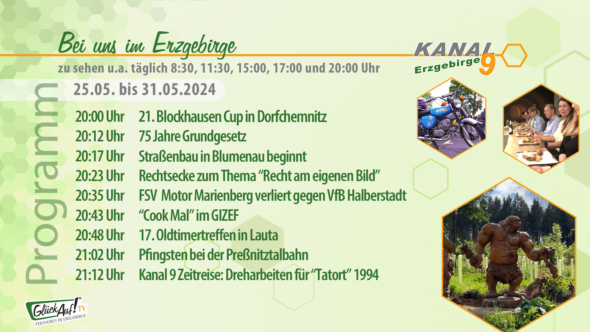 Bei uns im Erzgebirge für die Woche vom 25.05. bis 31.05.2024