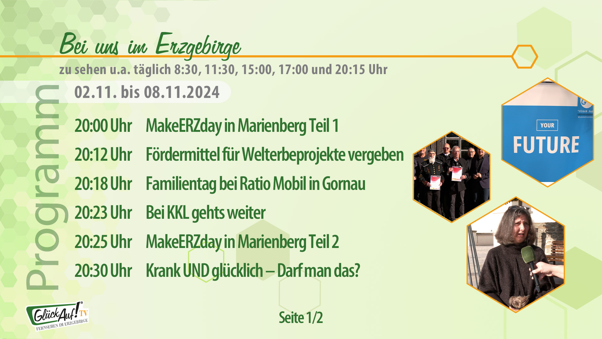 Bei uns im Erzgebirge für die Woche vom 02.11. bis 08.11.2024