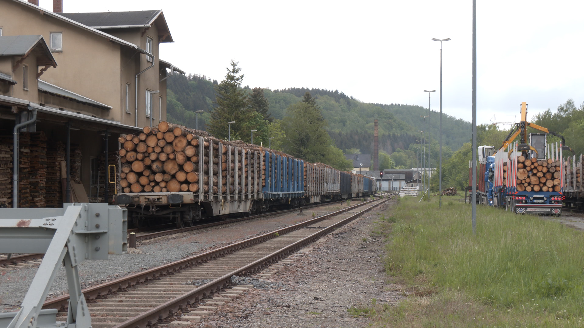 MEgional am 26. Mai 2020 mit dem Borkenkäferzug in Pockau