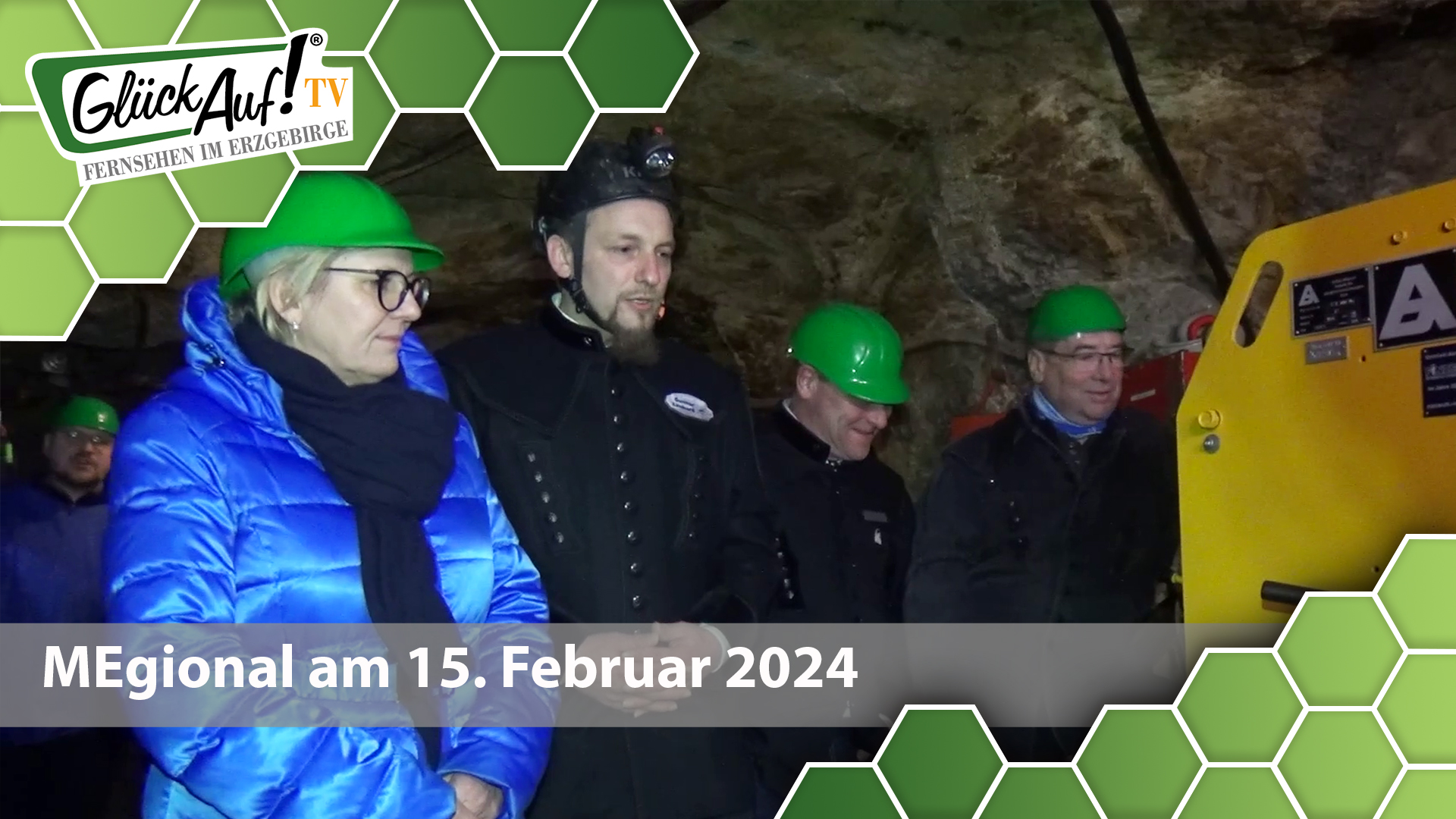 MEgional am 15. Februar 2024 mit der Inbetriebnahme von Bohrwagen im Markus-Röhling-Stolln in Annaberg-Buchholz