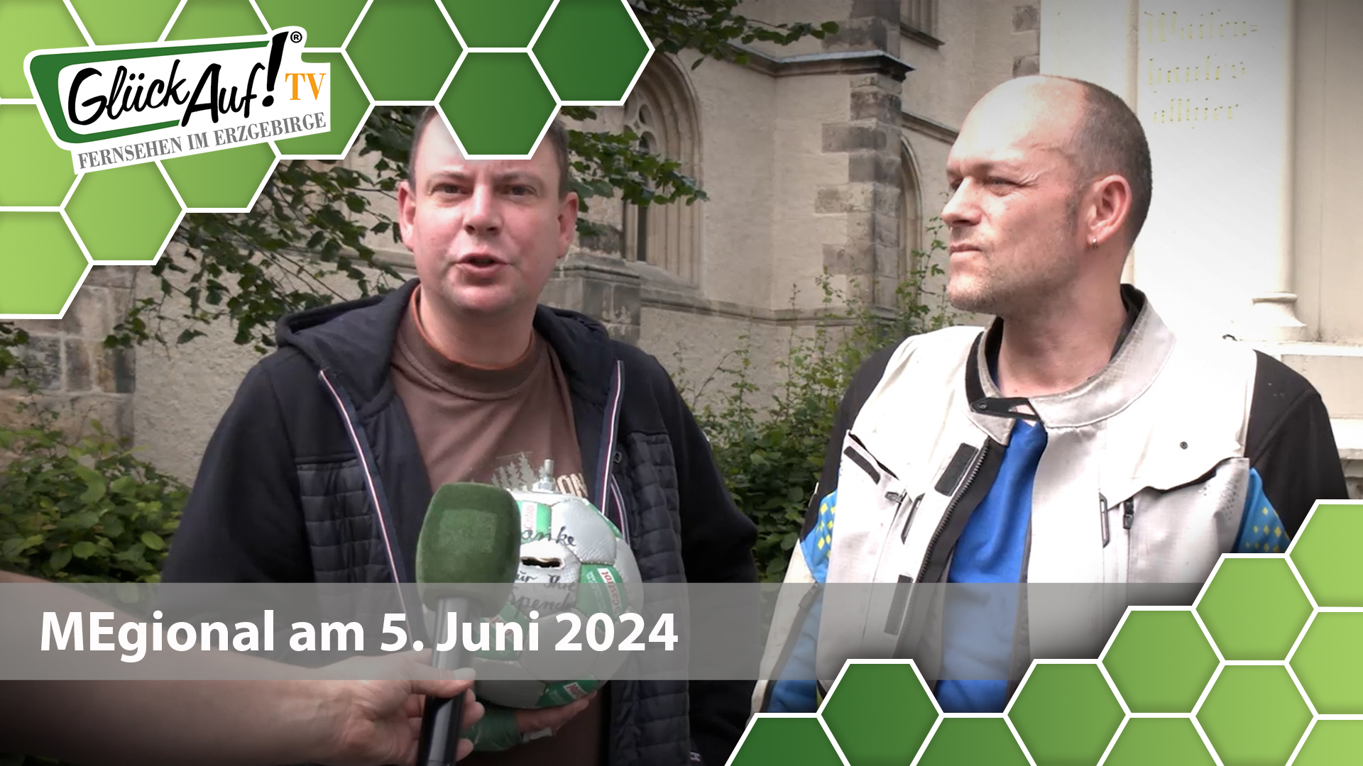 MEgional am 05. Juni 2024 mit dem Spendenball der nach Sarajevo rollt