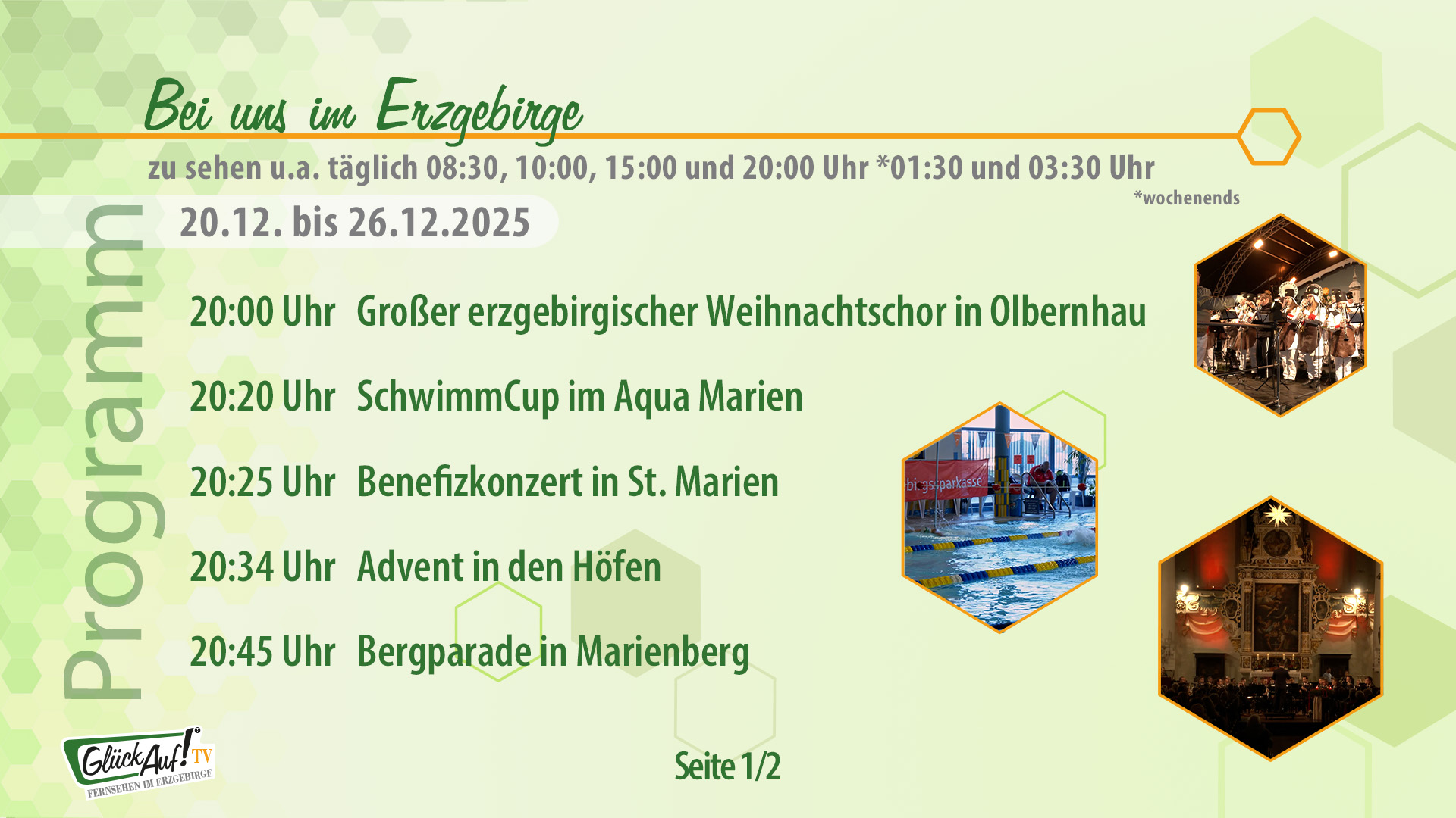 Bei uns im Erzgebirge für die 52. Kalenderwoche vom 20. bis 26. Dezember 2025